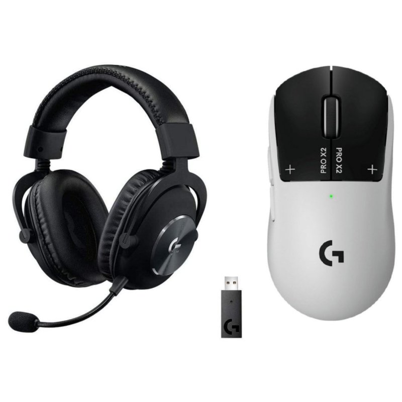 Logitech PRO X2 SUPERSTRIKE inalámbrico 44000 DPI BLANCO + G Pro X Auriculares Gaming Inalámbricos (LIGHTSPEED)