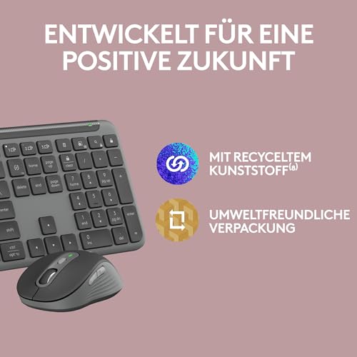 Thumbnail 11 de Logitech MK950 Signature Slim: Kabelloses Tastatur‑Maus-Set für Privat- und Arbeitsalltag
