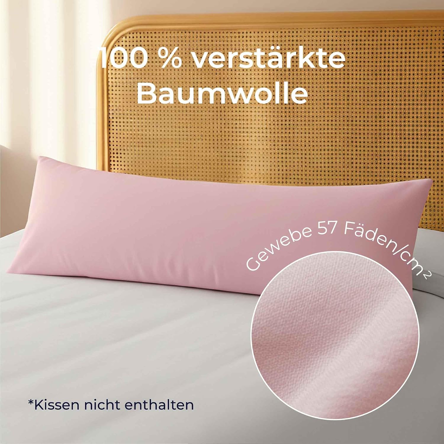 Detalle de Dreamzie Kissenbezug Renforcé 40 x 145