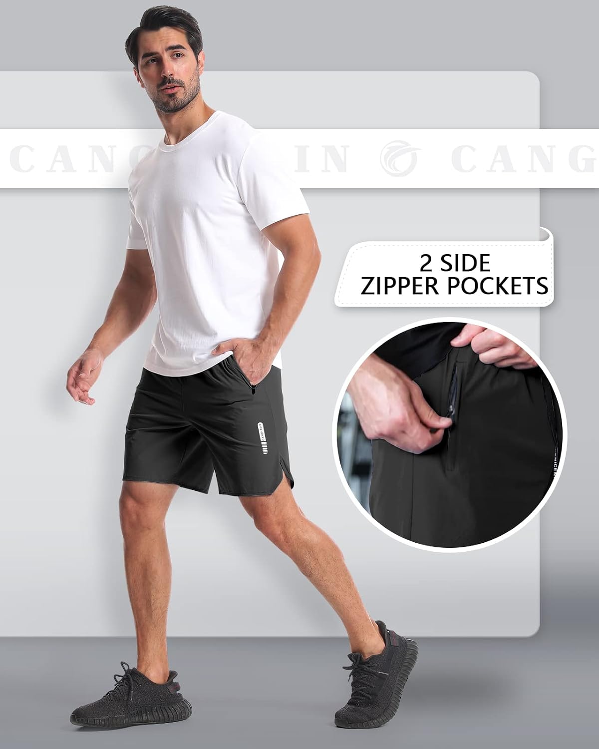Thumbnail 5 de CANGHPGIN Workout Shorts 7in Inseam