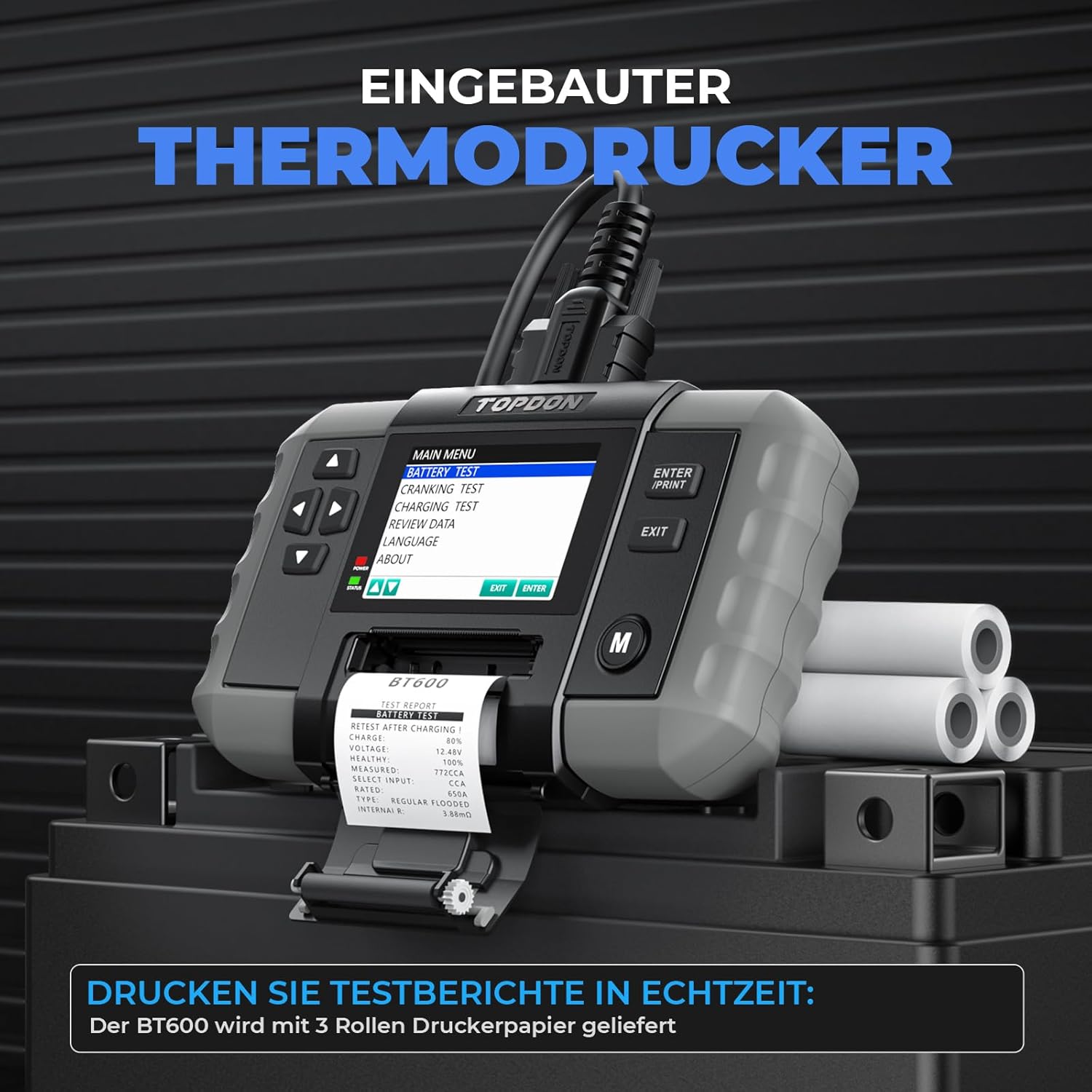 Thumbnail 4 de TOPDON BT600 Batterietester 12V–24V ⛽