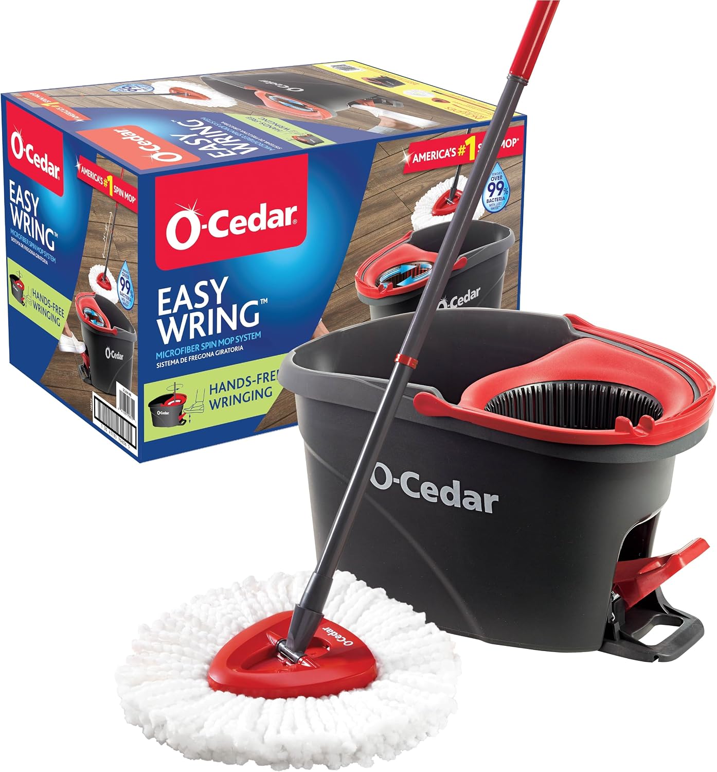 Imagen de O-Cedar EasyWring Microfiber Spin Mop with Bucket System en OfertitasTOP
