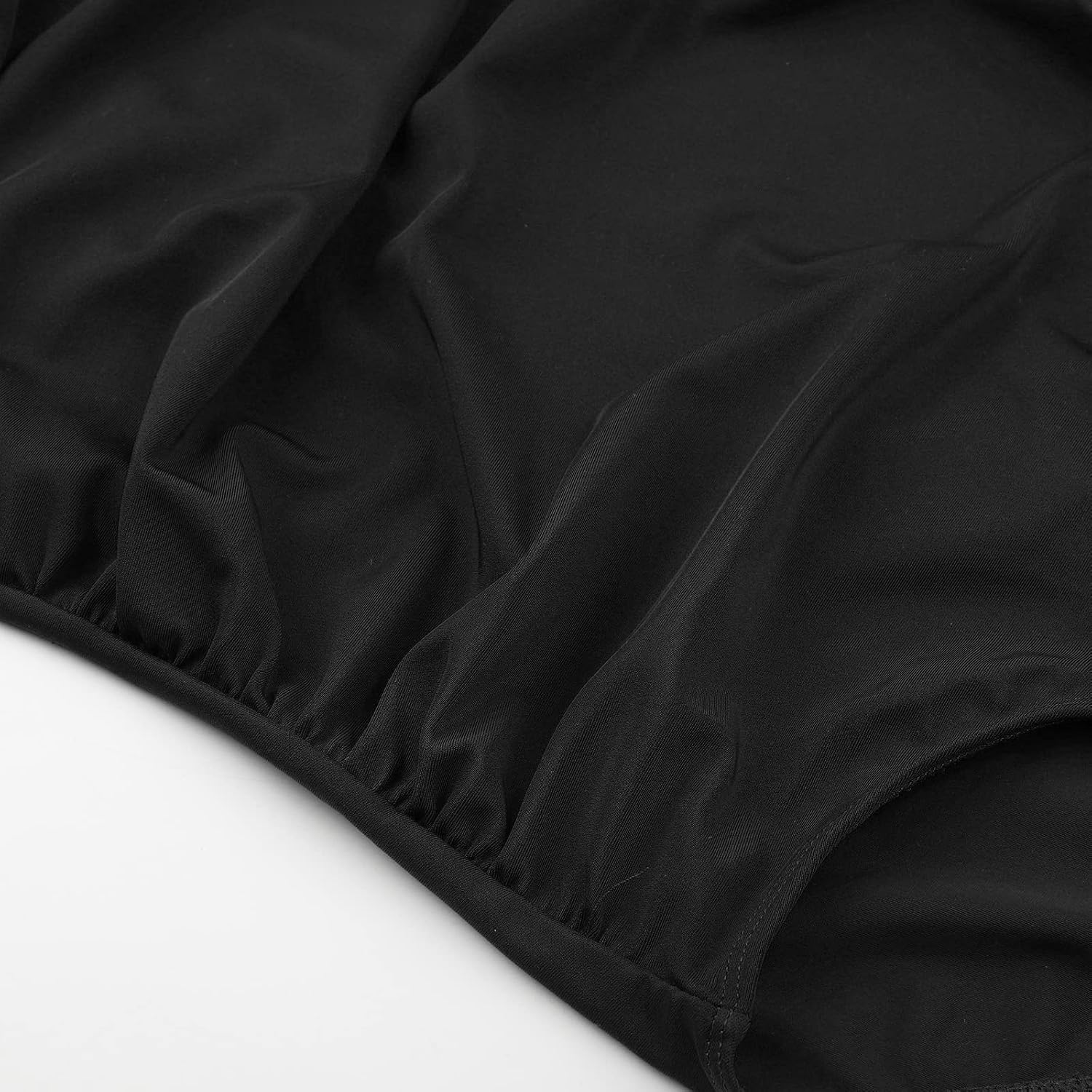 Detalle de Wantonfy Damen Badeanzug One Shoulder Push Up – Bauchweg, asymmetrisch
