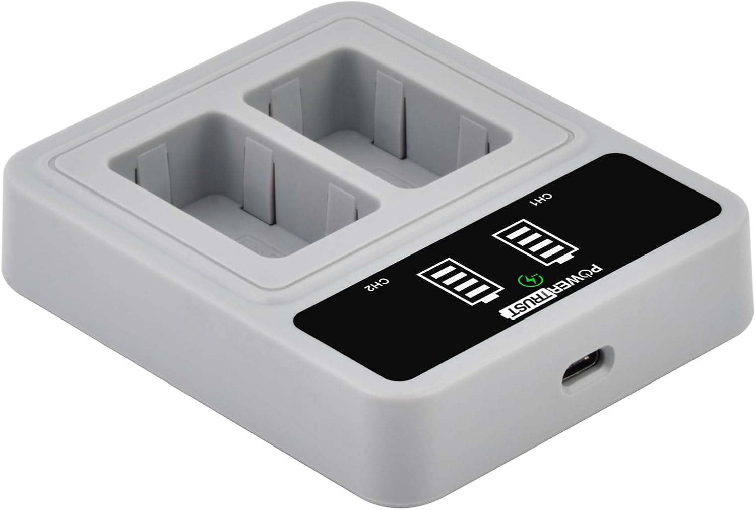 Detalle de PowerTrust NP-W235 Batterie 2er-Set mit PD20W Ladegerät für Fujifilm X-T4/X-T5