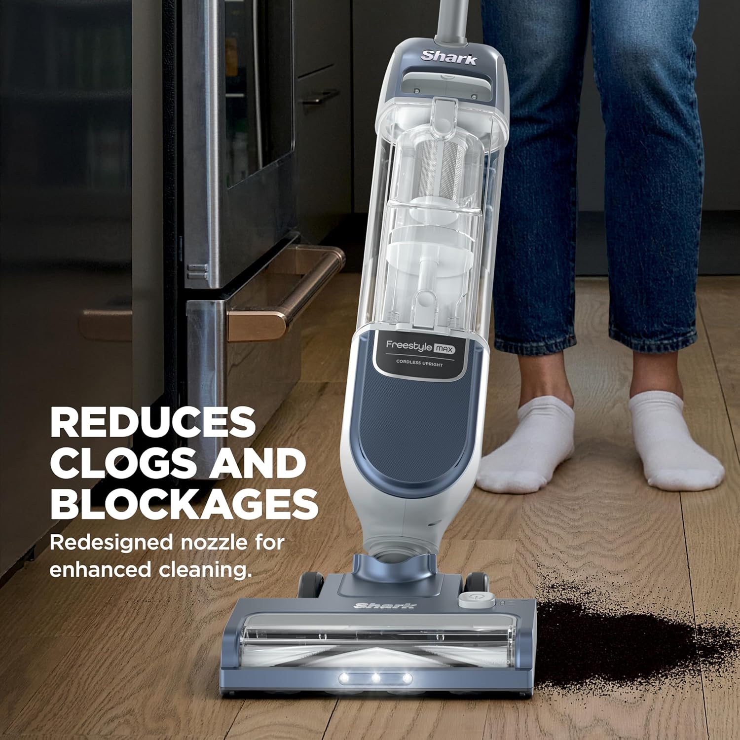 Detalle 2 de Shark Freestyle Max SV2002HST Cordless Upright Vacuum with 2-Speed Brushroll