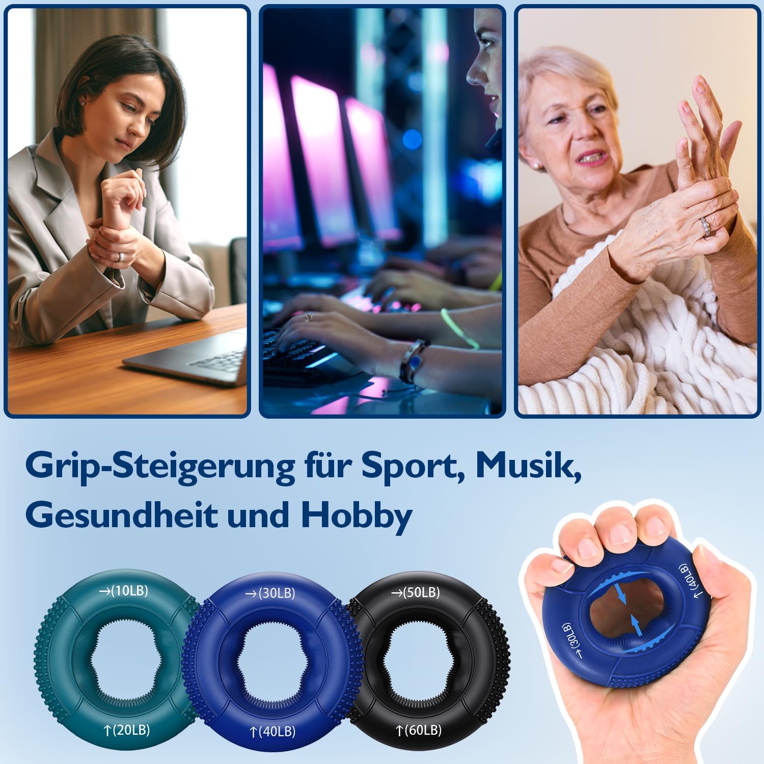Thumbnail 4 de FitBeast Griffkrafttrainer Krafttraining für Hände