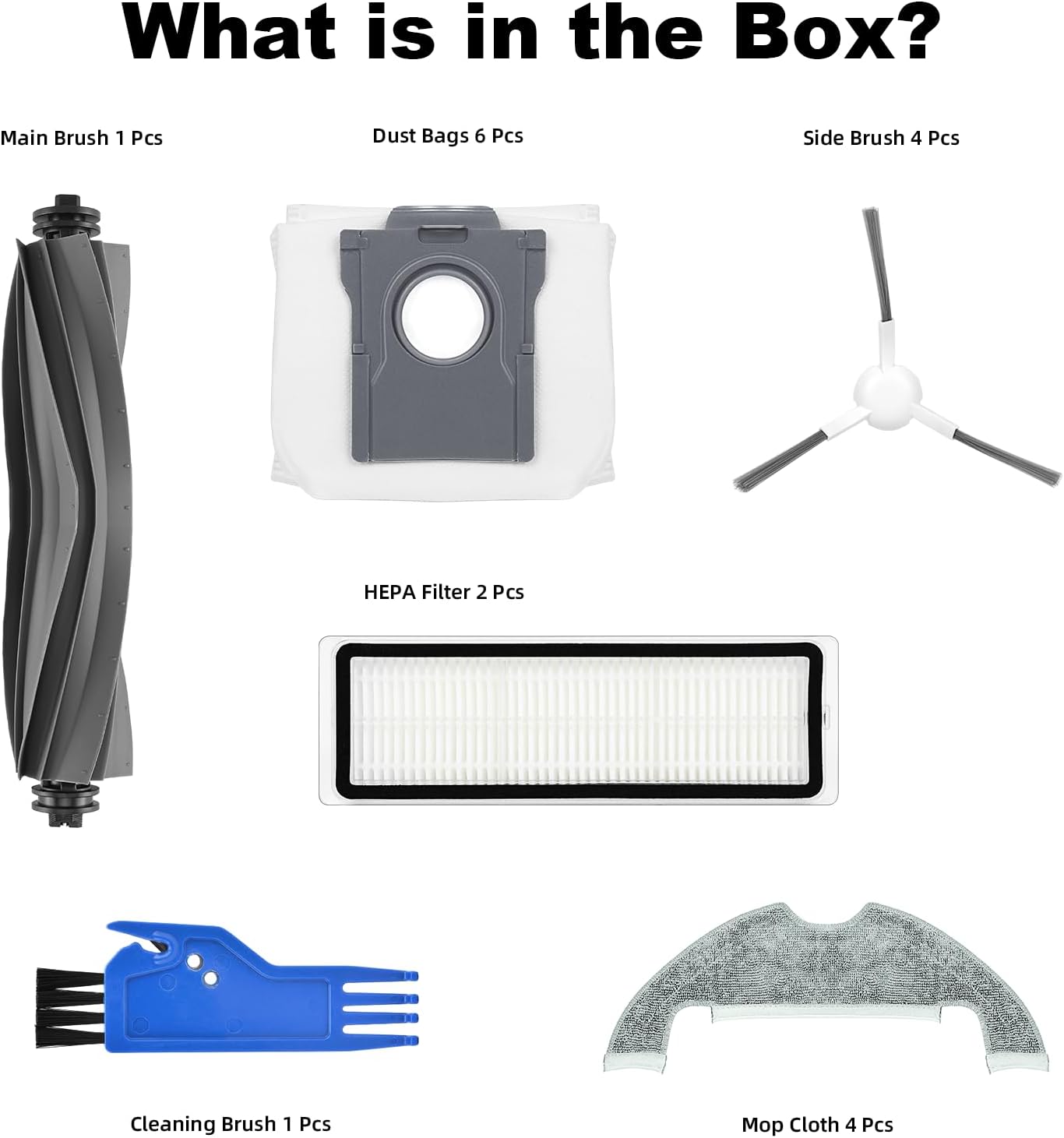 Thumbnail 6 de Spofan robot vacuum replacement kit, 6 dust bags