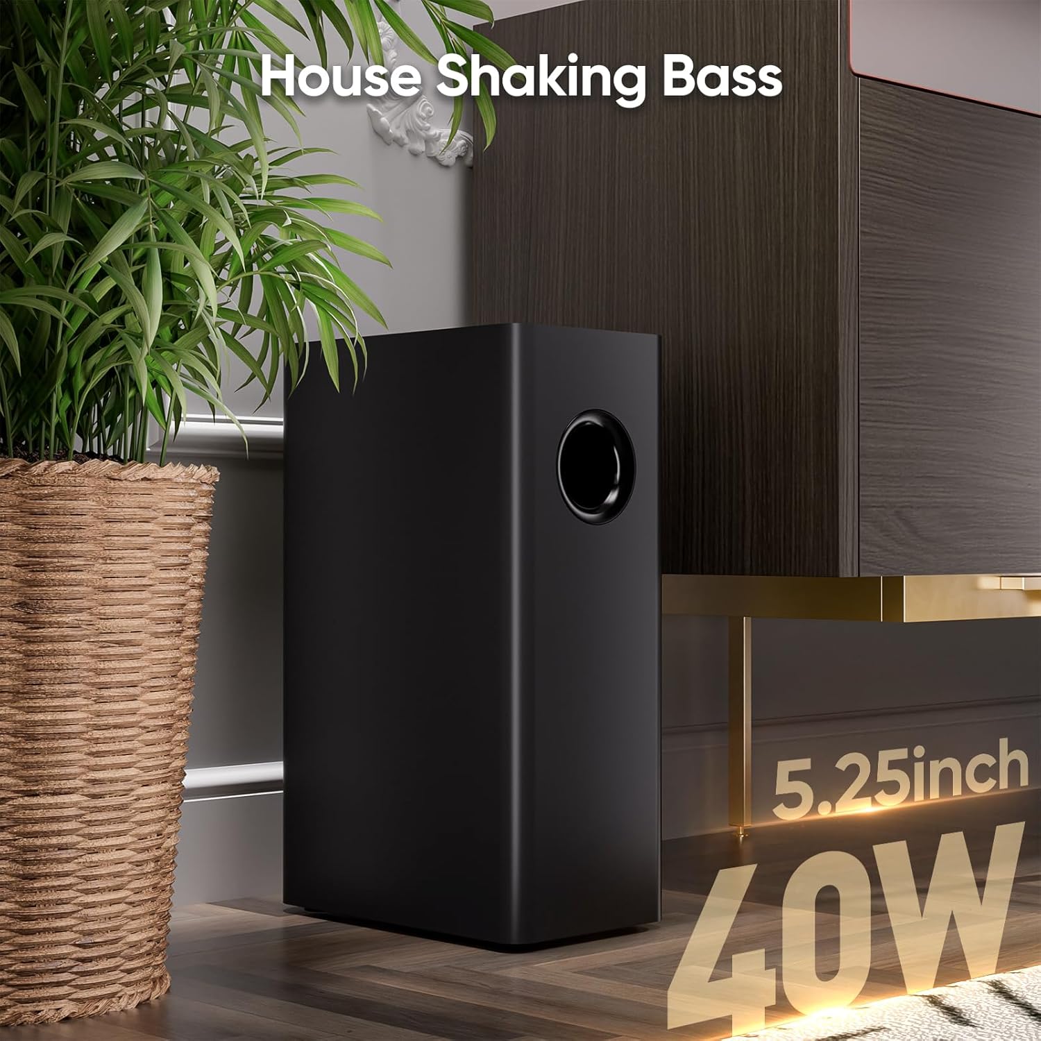 Thumbnail 2 de Saiyin Soundbar 90W – Kompakte 2.1-Soundbar mit Subwoofer für TV, PC und Projektor