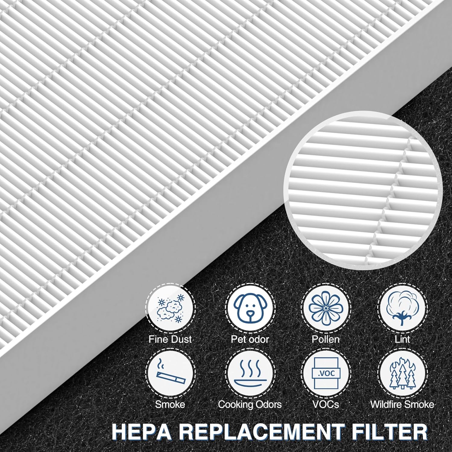 Detalle 2 de HPA300 HEPA Replacement Filter 6-Pack for Honeywell 🛋