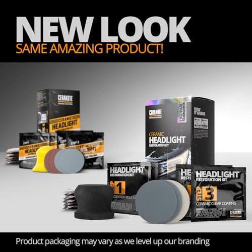 Thumbnail 7 de CERAKOTE Ceramic Headlight Restoration Kit, No Power Tools, 10 Wipe Kit