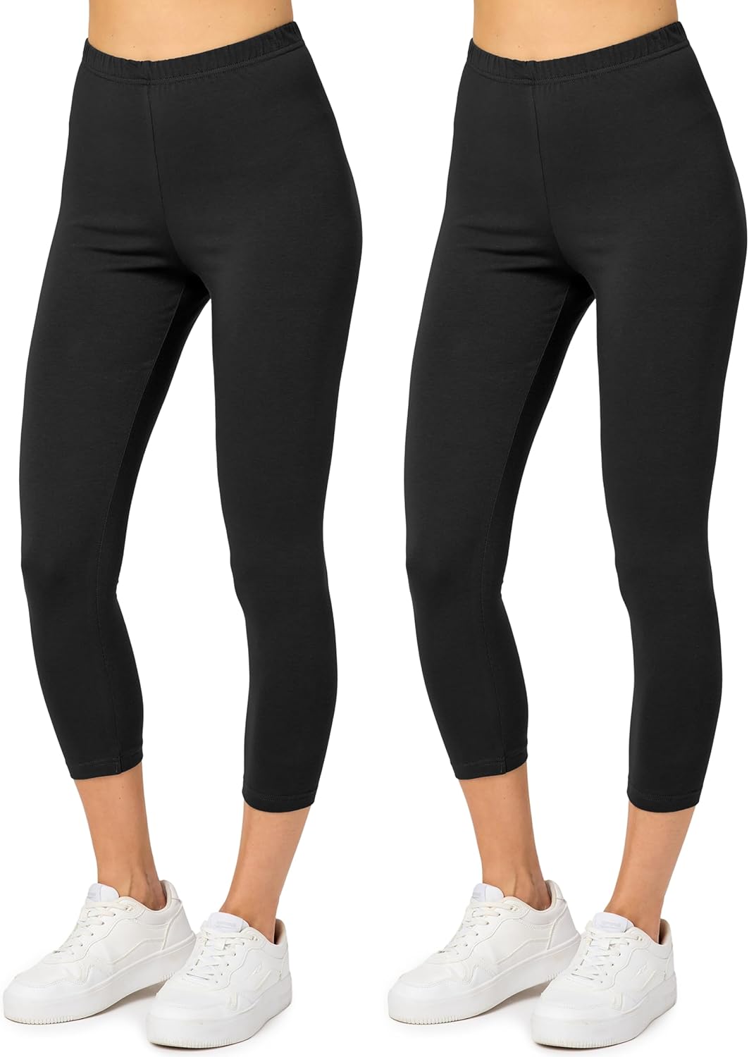Thumbnail 5 de Merry Style Legging coton femme – confort souple et extensible, longueur 3/4, taille haute