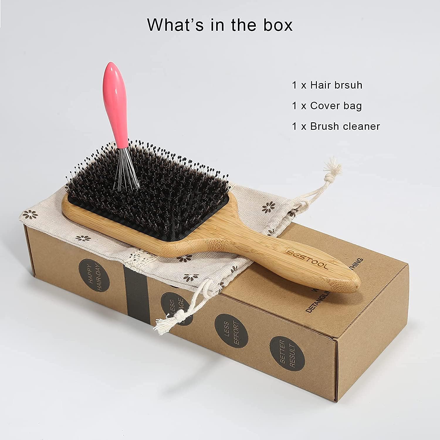 Thumbnail 5 de BESTOOL Brosse cheveux poils de sanglier 💇♀