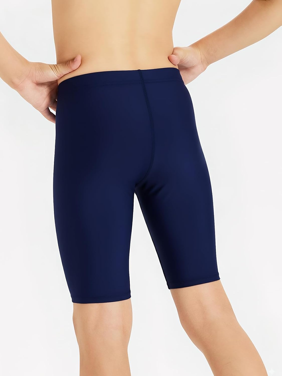 Detalle de DEVOROPA Boys Swim Jammers, Youth Racing Shorts with UPF 50+ and Quick-Dry Fabric
