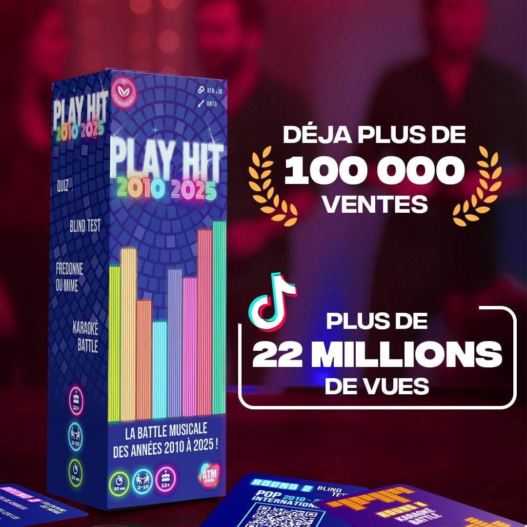 Thumbnail 2 de ATM Gaming Play Hit – Jeu de Société Musical, Quiz Années 2010 à 2025