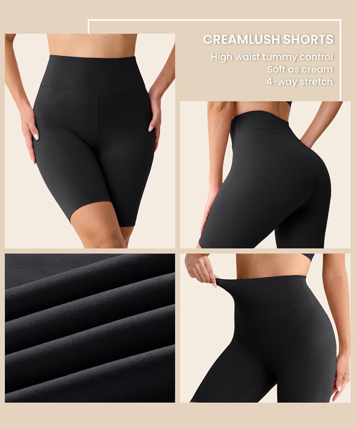 Thumbnail 3 de VALANDY Creamlush biker shorts 8 inch high waist