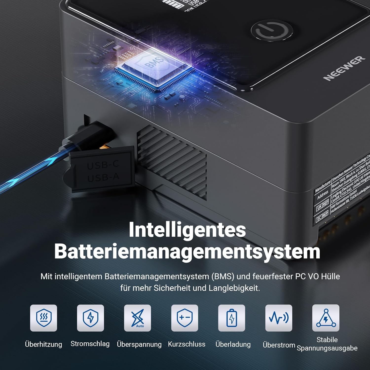 Detalle 2 de Mini V Mount Akku 6800 mAh 99 Wh