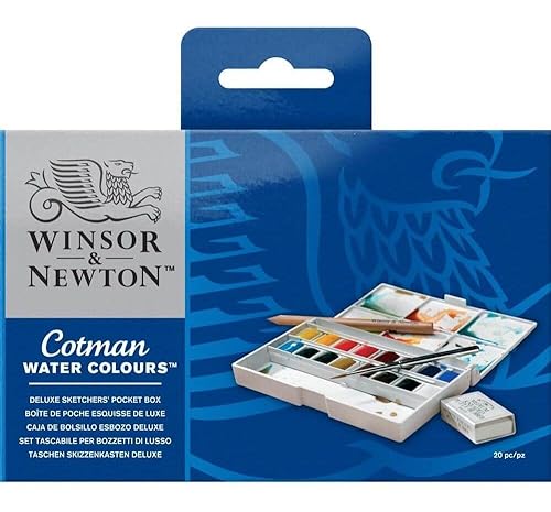 Detalle 2 de Winsor & Newton Cotman Sketcher Deluxe – Caja de 16 medio godets