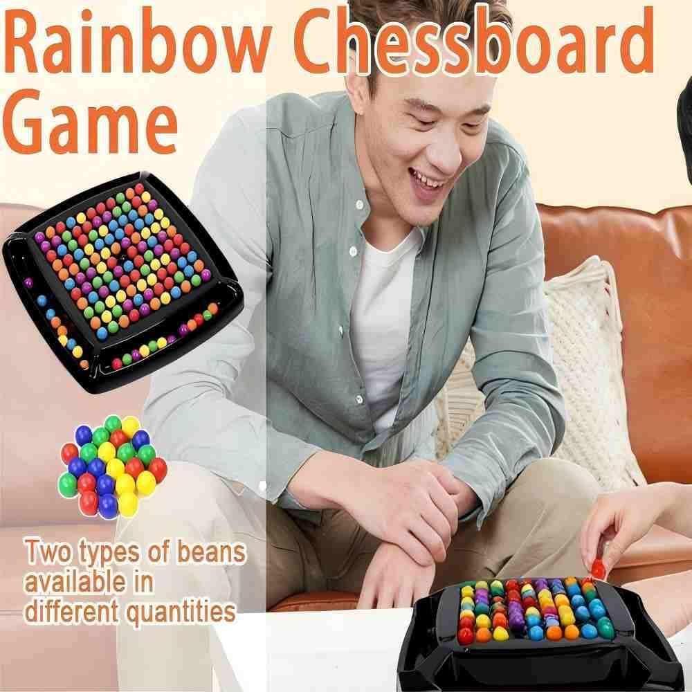 Thumbnail 4 de Intellektuelles Schachbrett Doppelduell (120 Stück) – Kugelspiel mit Elimination, Rainbow Ball Brettspiel