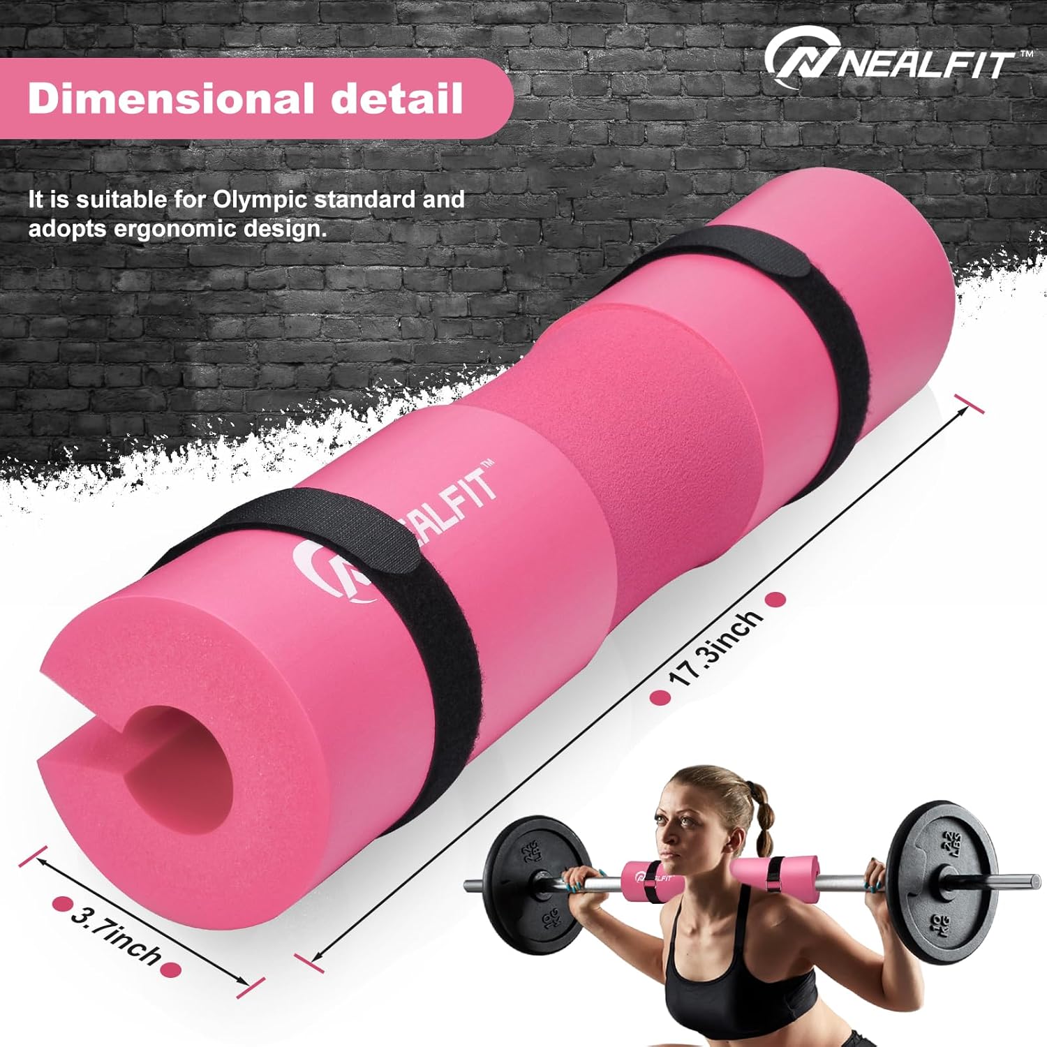 Thumbnail 1 de NEALFIT Barbell Pad Squat Pad for Squats – A pragmatic, durable bar pad for safer lifting