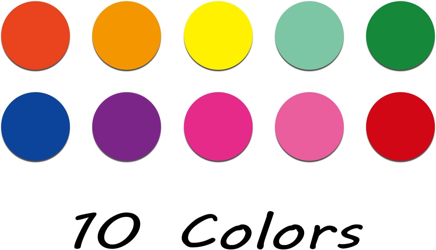 Thumbnail 6 de Gommettes autocollantes rondes 20 mm – 1400 pièces en 10 couleurs pour étiquetage et tri (20 fiches de 70 gommettes chacune)
