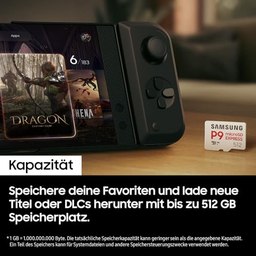 Detalle 2 de Samsung P9 Express microSD Express 512 GB – High-Speed Speicherkarte für Nintendo Switch 2