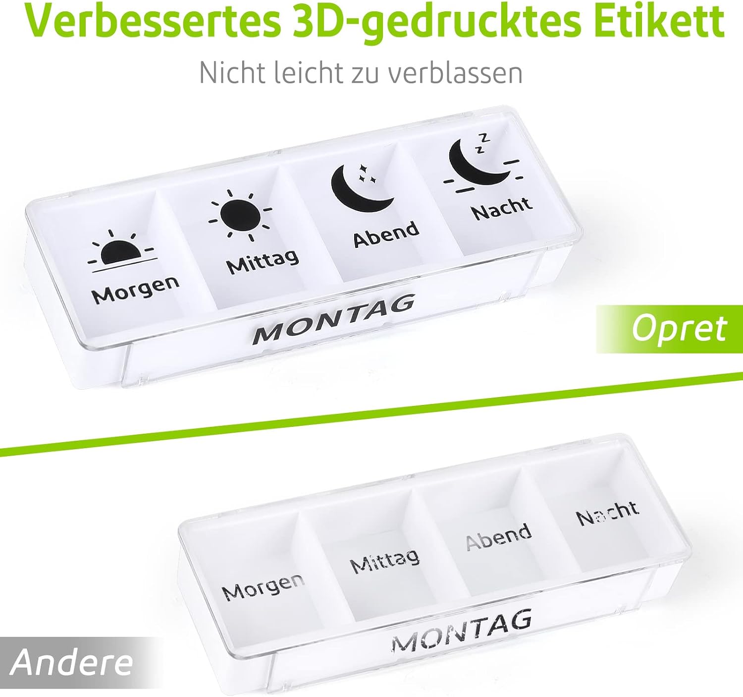 Thumbnail 5 de Opret Tablettenbox 7 Tage Medikamentenbox 💊