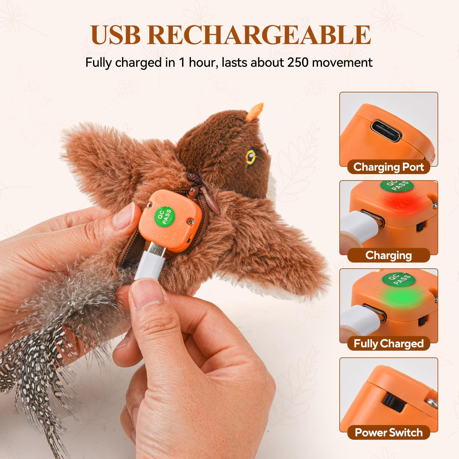 Detalle de LIFLIX Interactive Cat Toy, Small