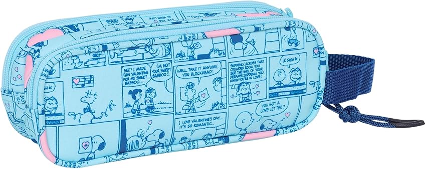 Thumbnail 1 de Safta Snoopy Love Estuche doble 21x6x8 cm
