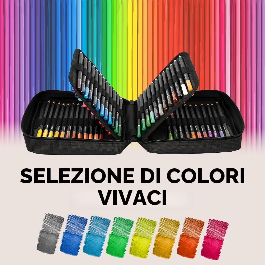 Detalle de Castle Art Supplies set 72 matite acquerellabili
