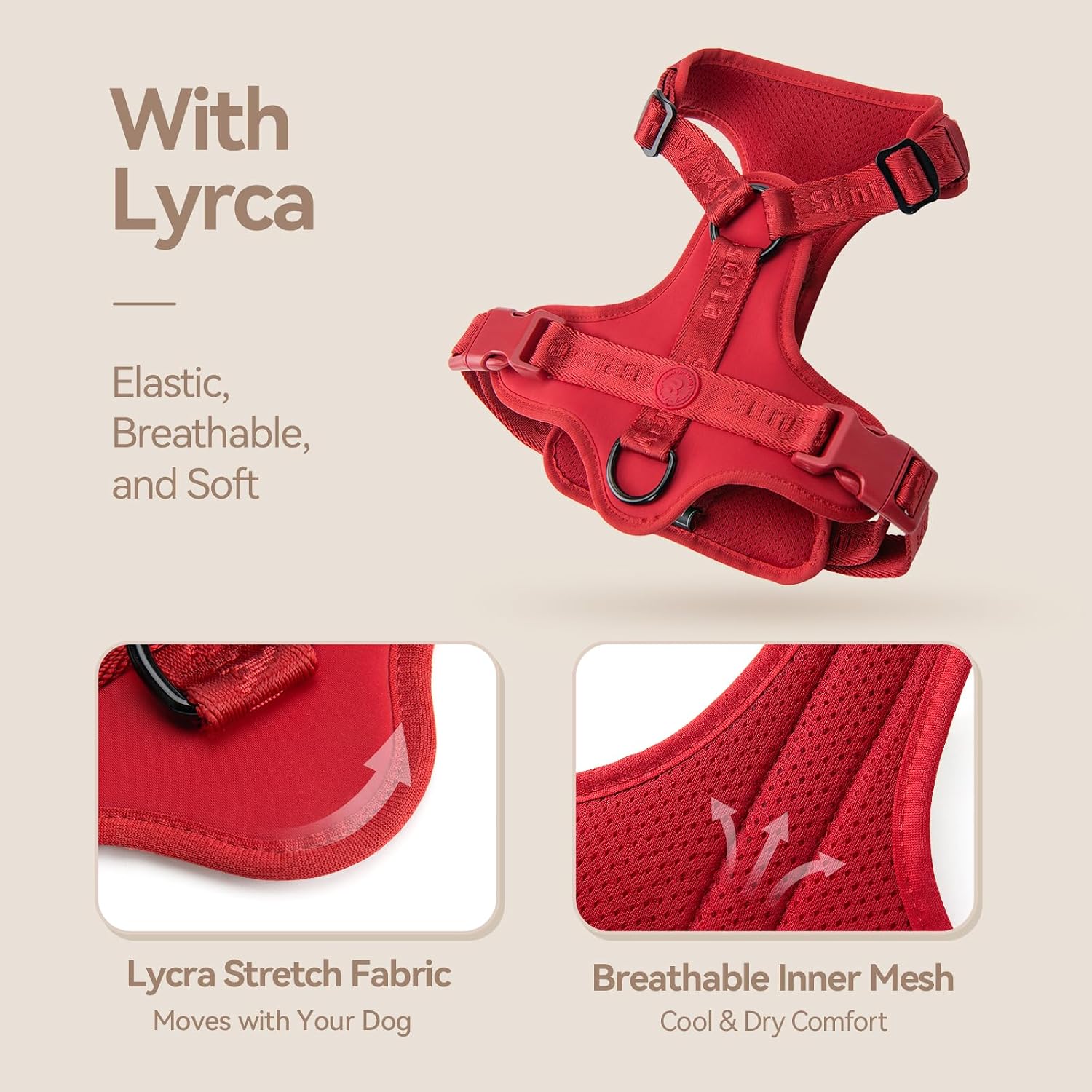 Detalle de Sunraymascota Dog Harness, Lycra