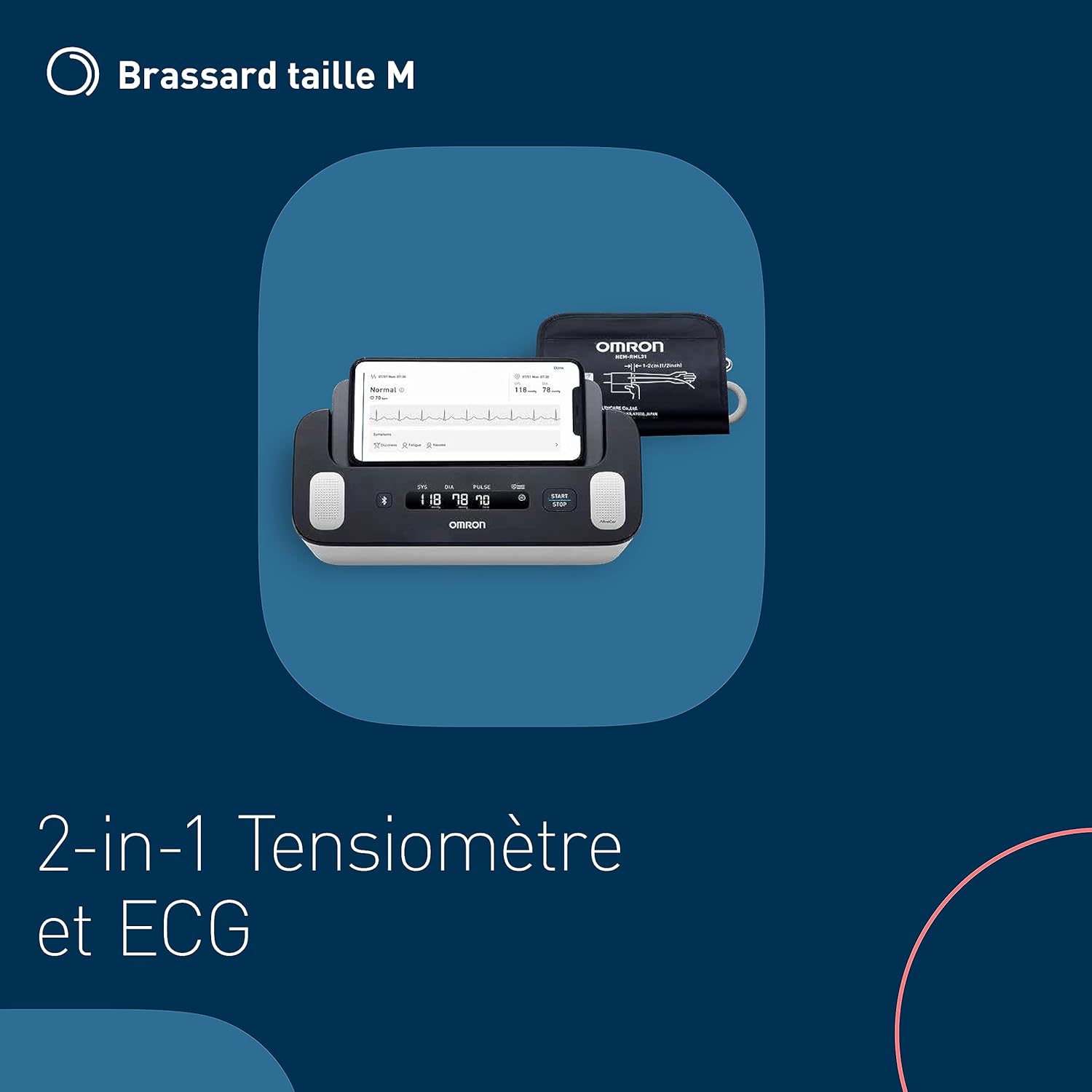 Thumbnail 6 de OMRON Complete Tensiomètre Bras et ECG 2 en 1