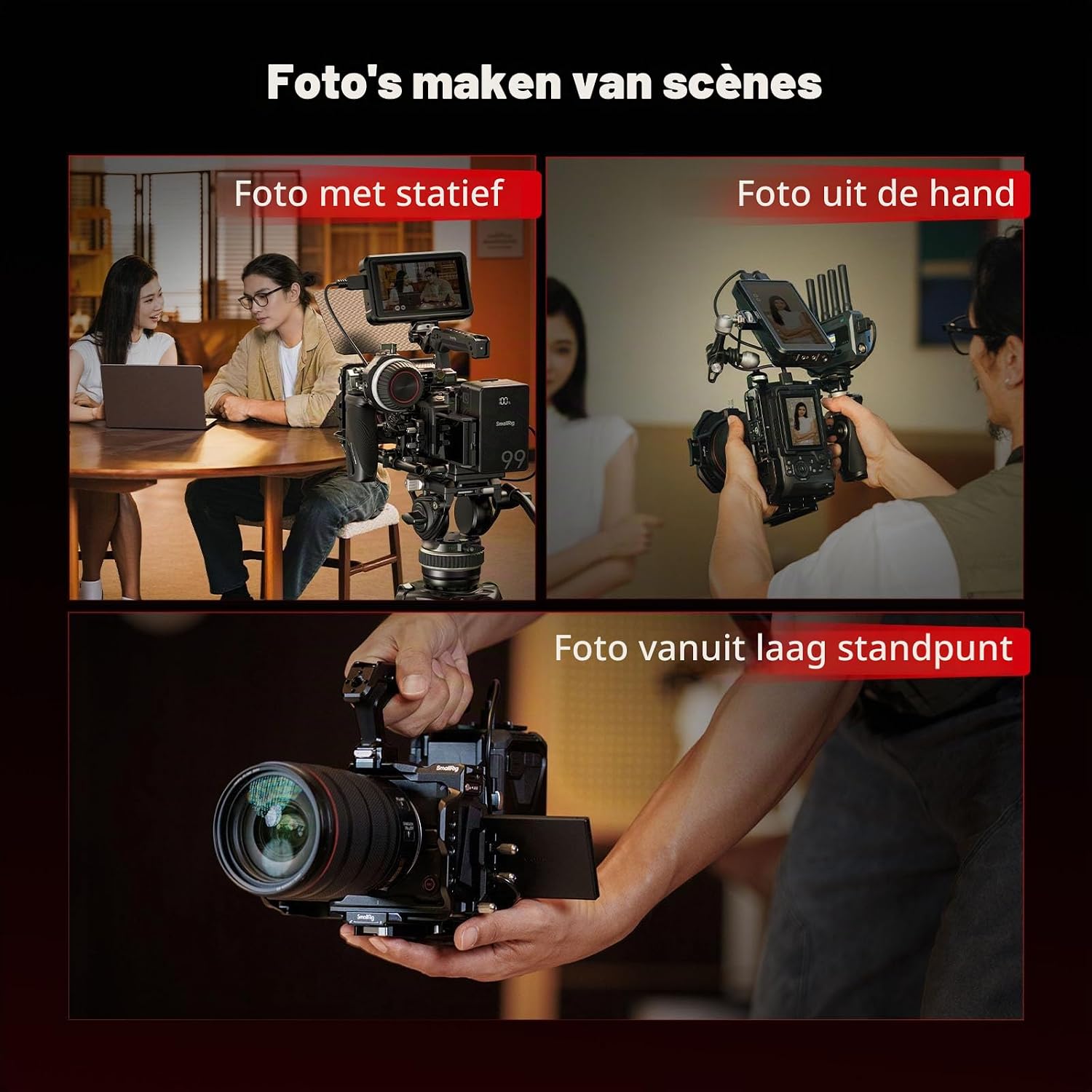 Thumbnail 6 de SMALLRIG HawkLock 6379 camerakooi voor Canon R6 V met Arca-plaat