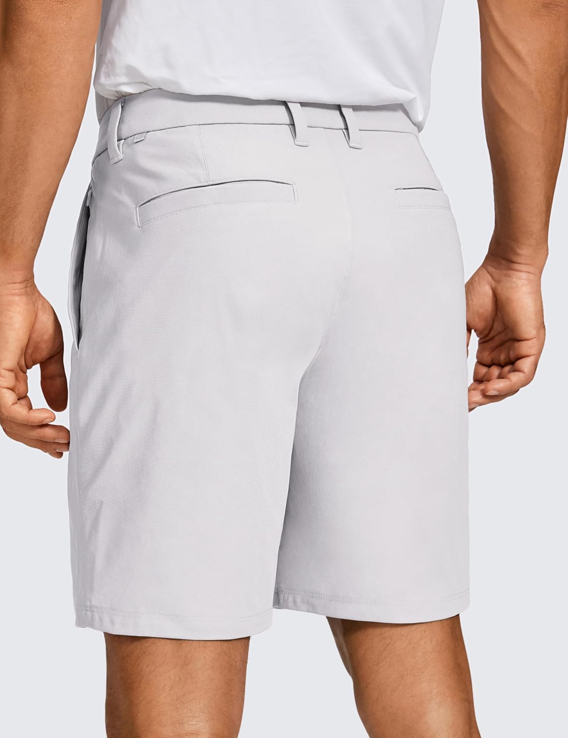 Detalle 2 de CRZ YOGA Pantaloncini da Golf Comfort per Tutto il Giorno - 7/9 Pollici, Tasche, Colore Grigio Platino