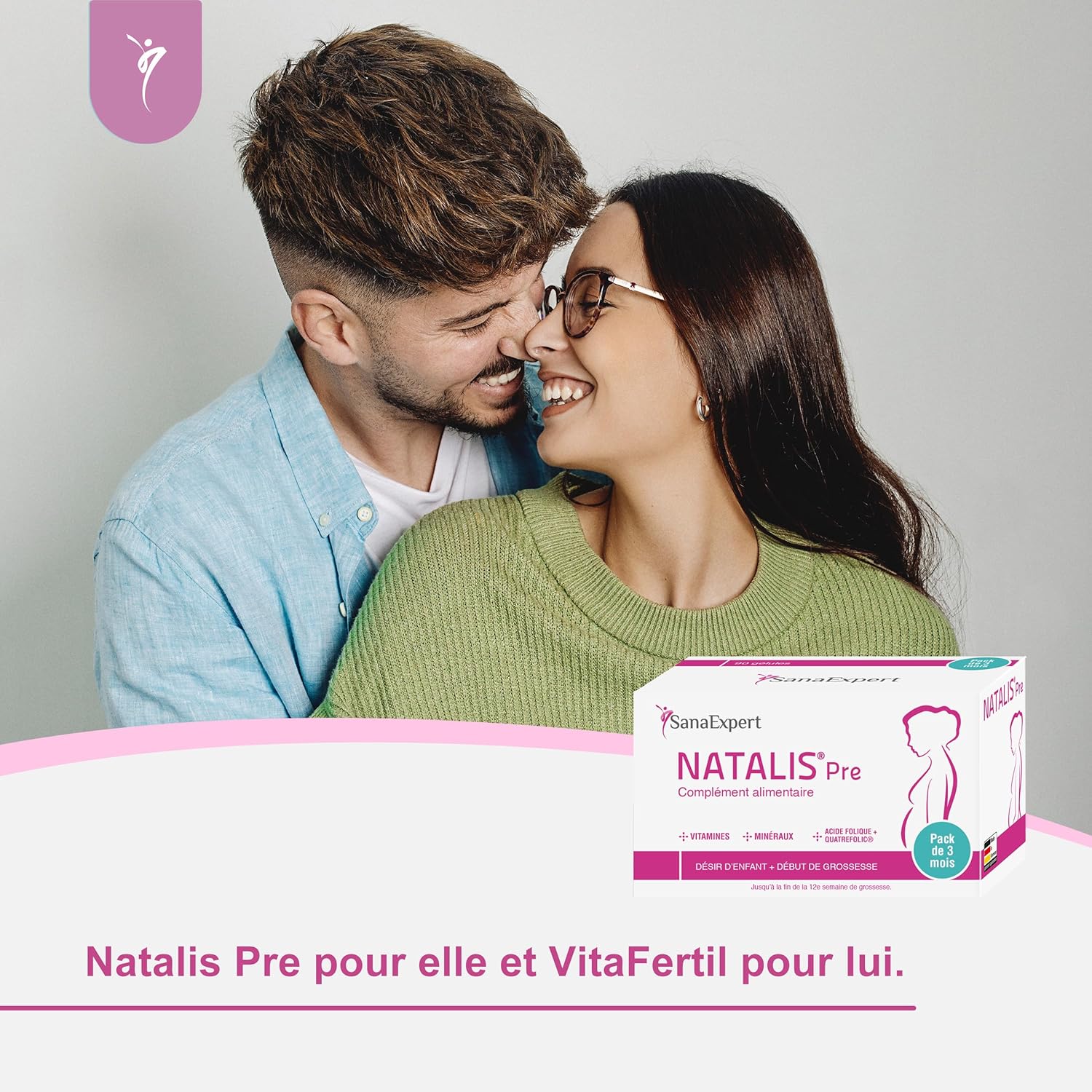 Thumbnail 6 de SanaExpert Natalis Pre – Pack de 3, multivitamines prénatales vegan avec Quatrefolic et minéraux essentiels