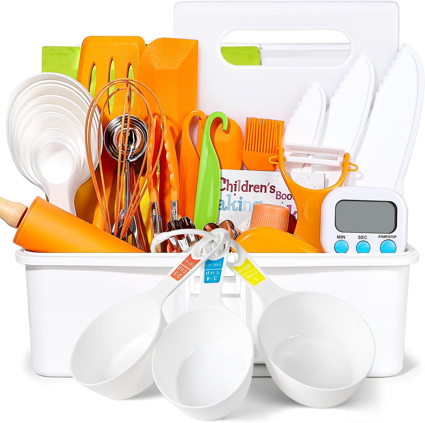 Kids Real Cooking Set with Storage Case – 37-Piece Safe Kitchen Kit for Ages 3–8