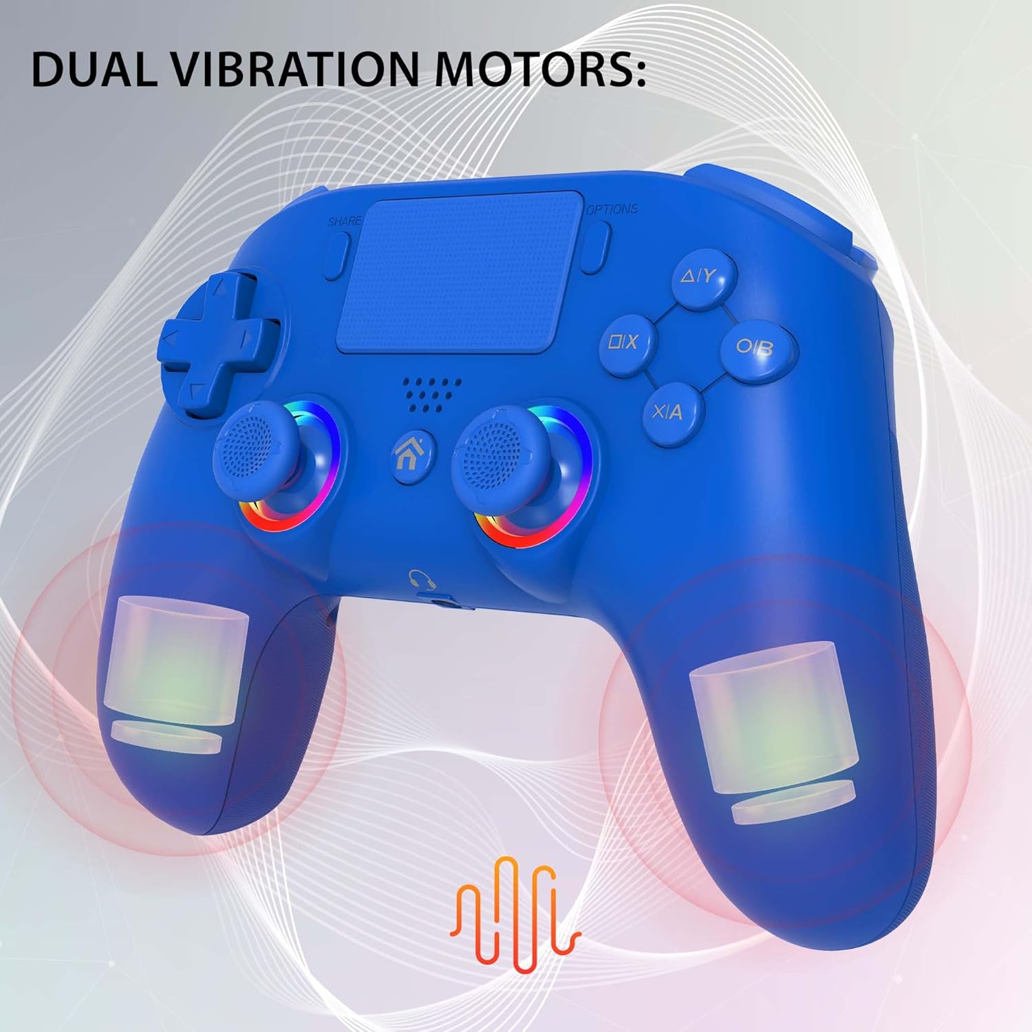 Thumbnail 2 de SUBSONIC Controller wireless Bluetooth per PS4 con LED, vibrazione e jack 3,5 mm per cuffie