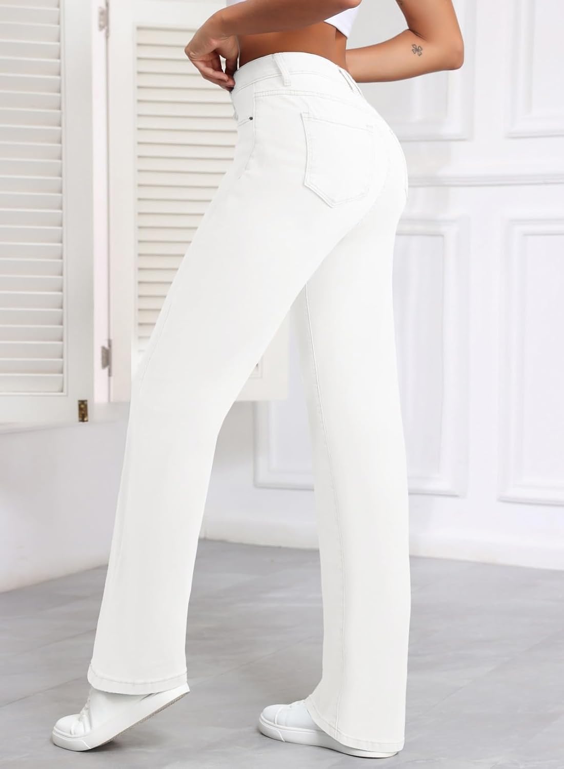 Thumbnail 2 de Sidefeel Wide Leg Jeans High Rise Denim
