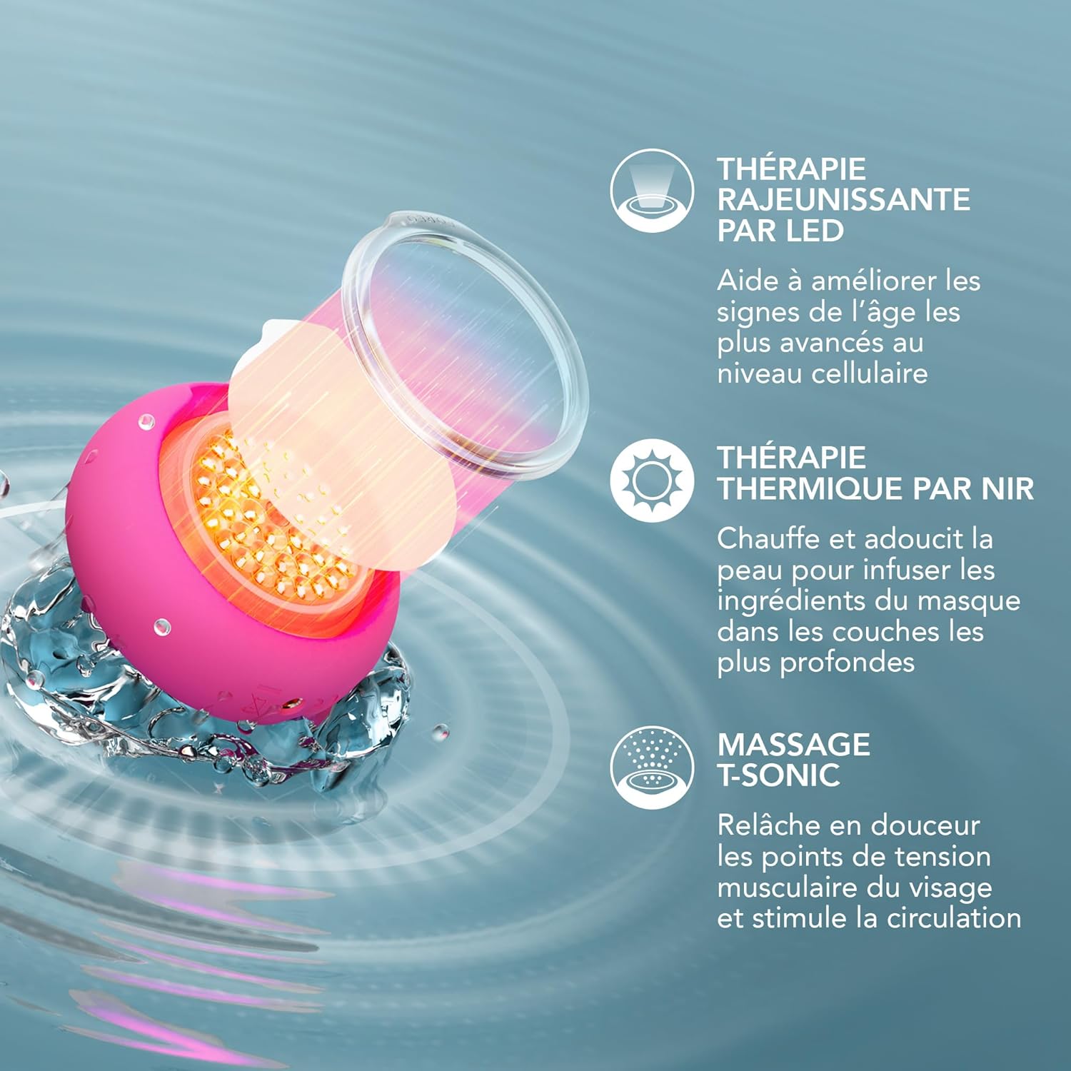 Detalle 2 de FOREO UFO 3 Appareil visage + 14 masques LED
