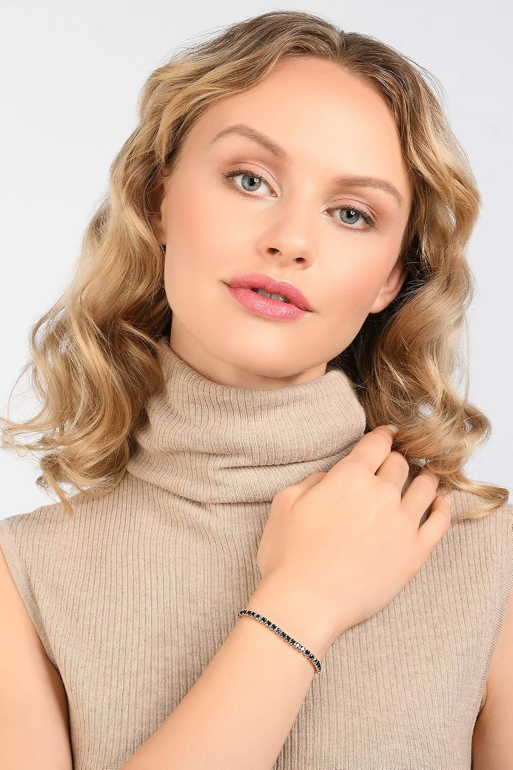 Detalle de ZAVANA bracciale regolabile da donna e ragazza con zirconi a taglio princess