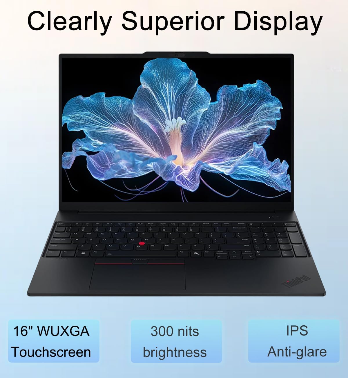 Detalle de Lenovo ThinkPad E16 Gen 3 business laptop