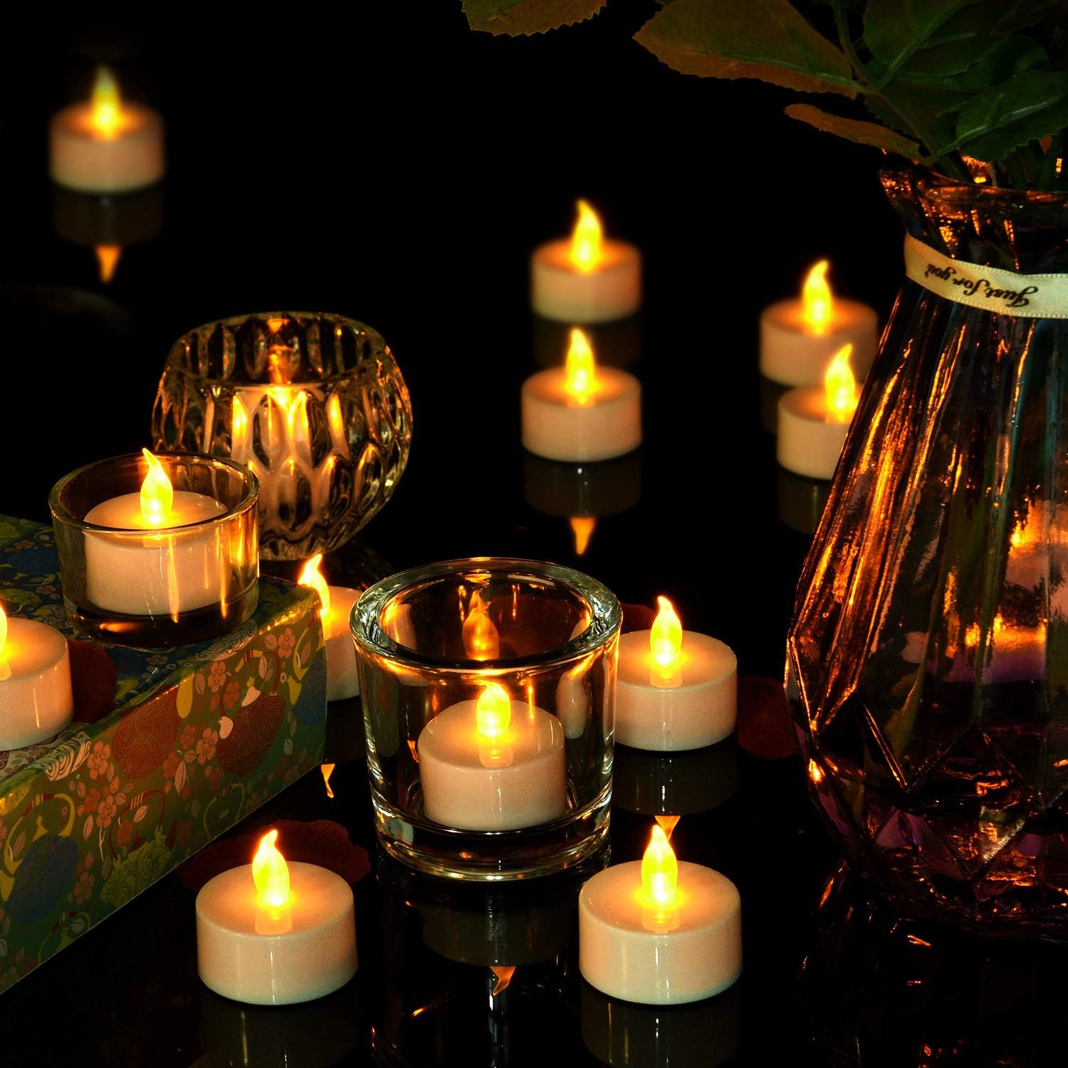 Thumbnail 4 de Aku Tonpa 50 Pack Realistic Flameless Tealight Candles 🕯