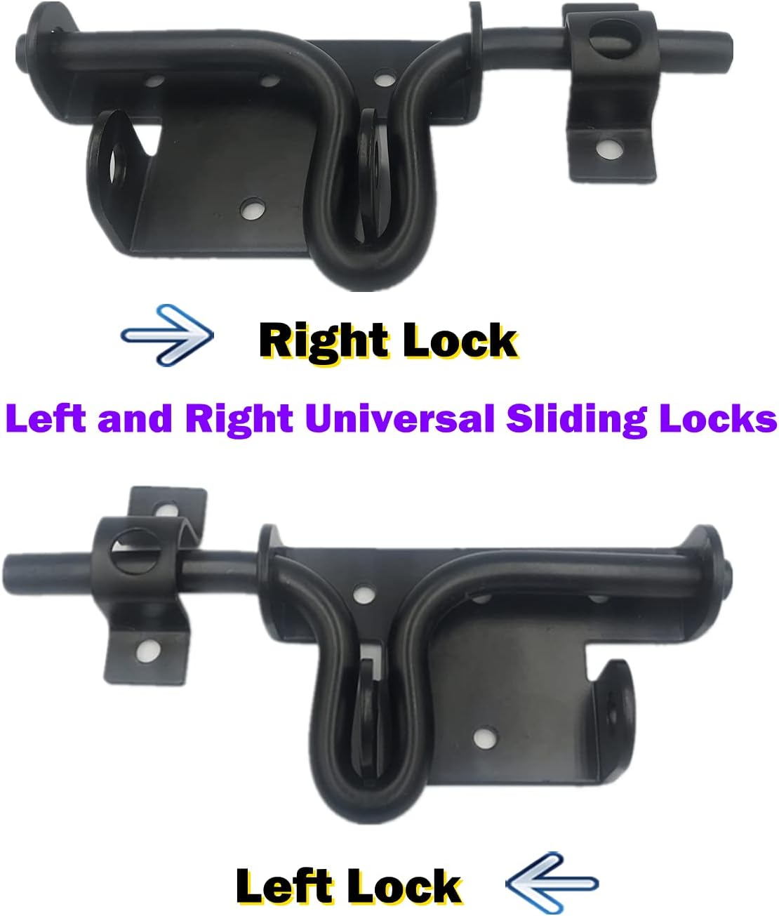 Detalle de LAJIAOZ sliding bolt gate latch 4-piece set
