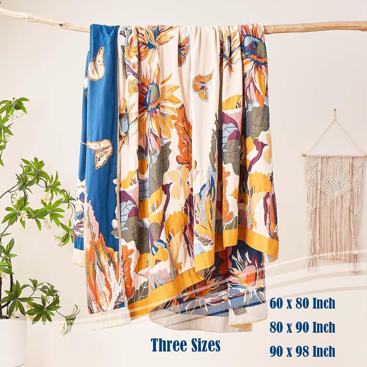 Thumbnail 5 de XIBLC Boho Throw Blanket 60"x80"