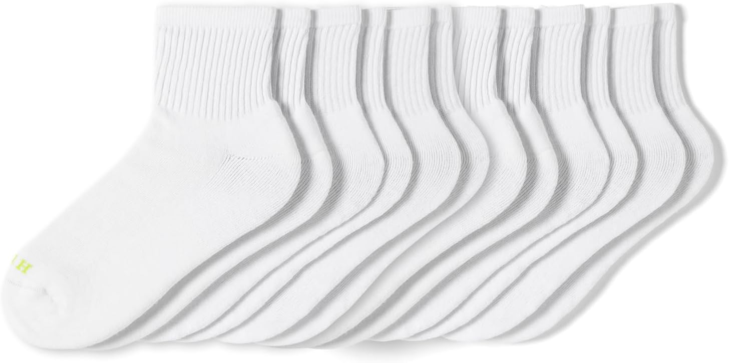 Detalle de HUE Mini Crew Socks for Women (6-Pack) – White, One Size