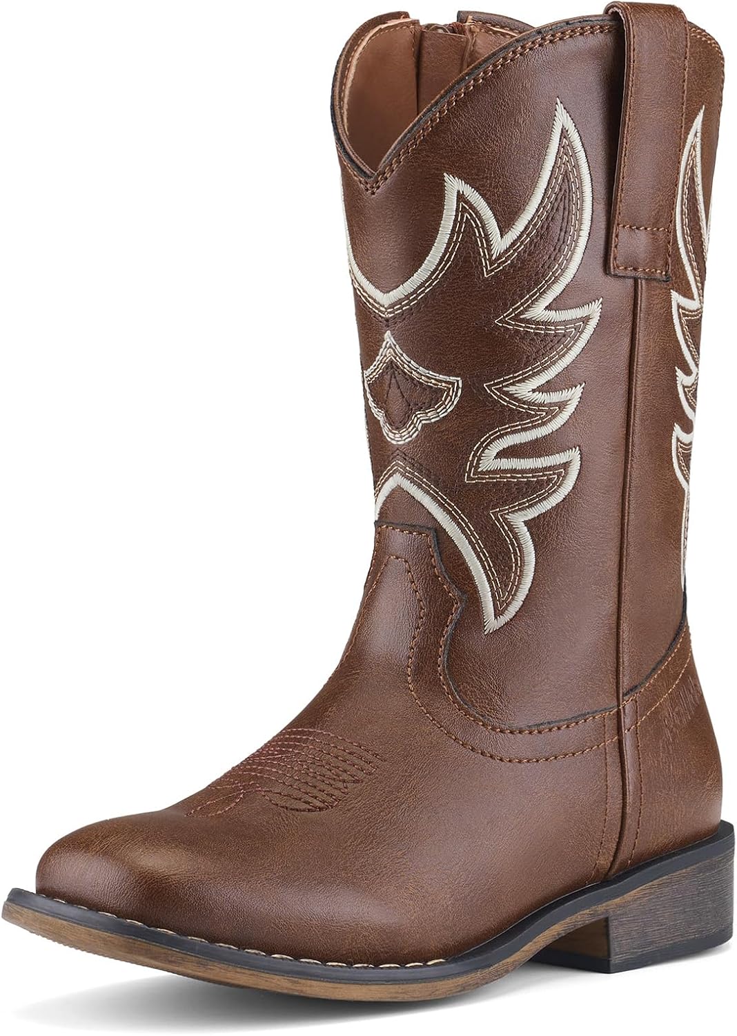 Thumbnail 6 de Rollda Kids Cowboy Boots for Boys & Girls: Western Square Toe with Easy Zip & Walking Heel