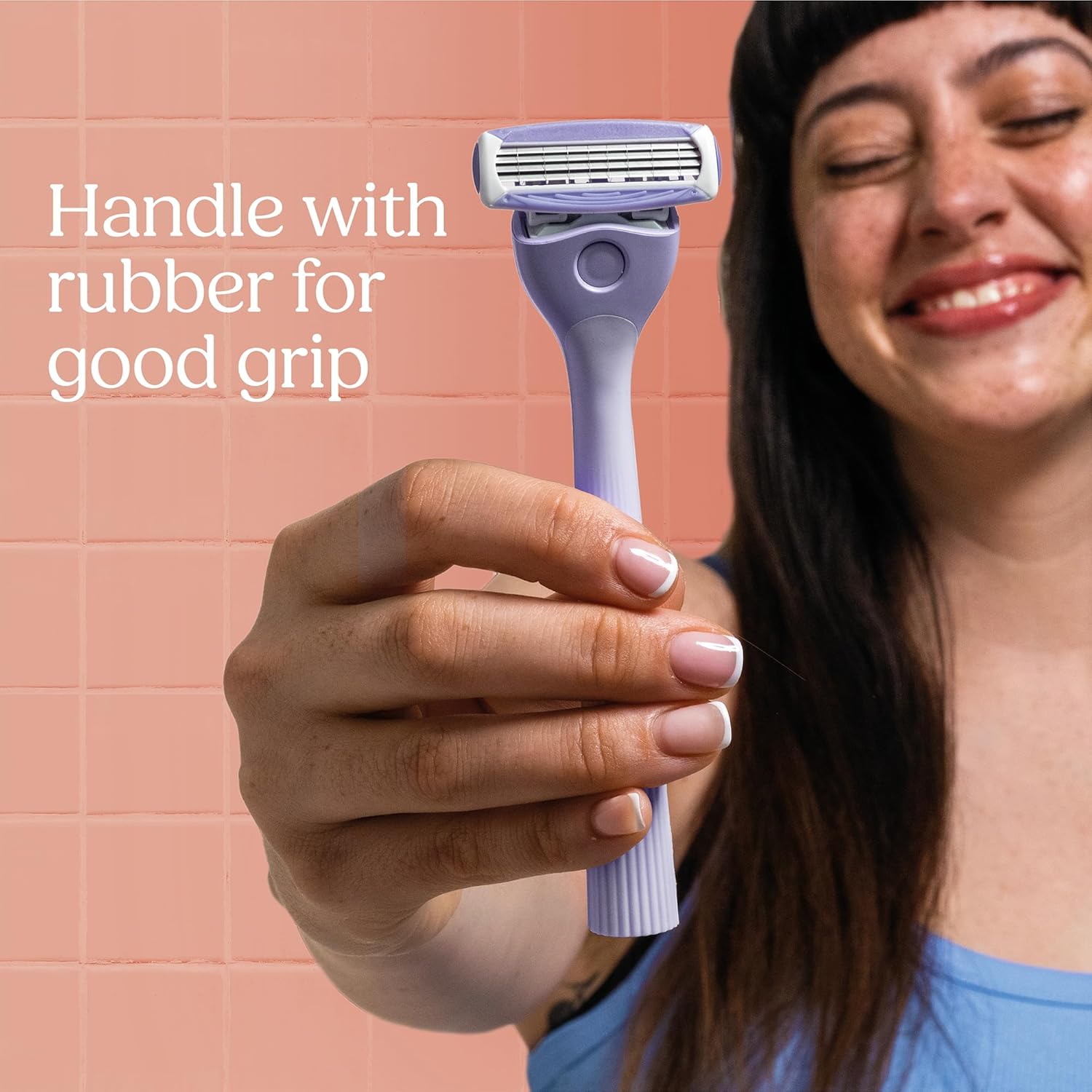 Detalle de Wilkinson Sword Intuition Quattro Sensitive Skin Starter Pack for Women – Razor Handle with 5 Refills