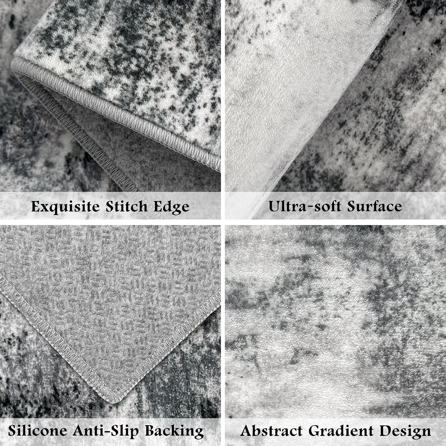 Detalle 2 de Tritard Upgrade Kitchen Rug Set 3-piece, Grey