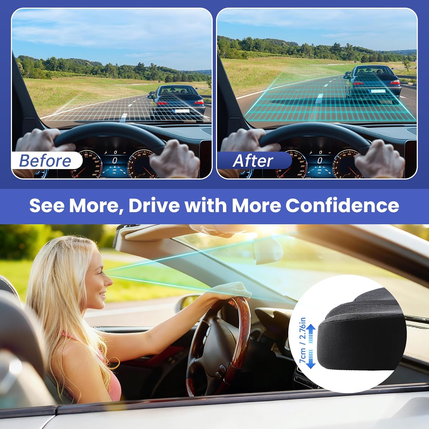 Thumbnail 4 de Juuwan Car Seat Cushion 2.7in booster