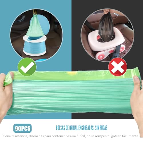 Thumbnail 2 de Bolsas PortáTiles de Viaje para Orinal Visator (90 uds) — cordón, compatibilidad amplia y limpieza sin complicaciones