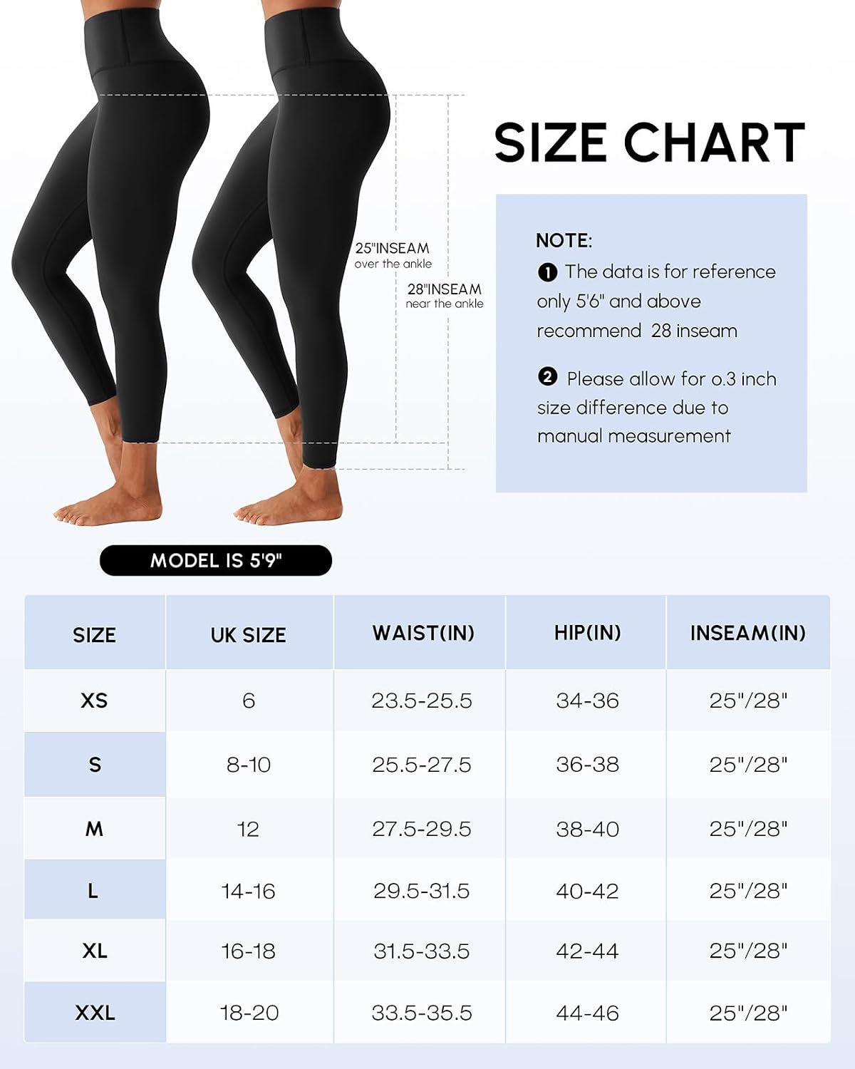 Thumbnail 6 de PERSIT Women's Gym Leggings high-waisted 25 in